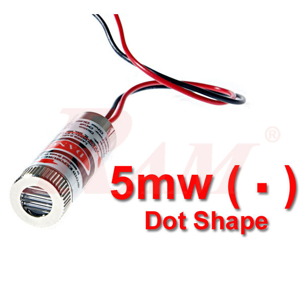 LASER Source 5mW RED - DOT Shape - With Focus