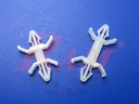 Plastic Wing Snap-in Rivet PCB Bracket Spacer 24mm