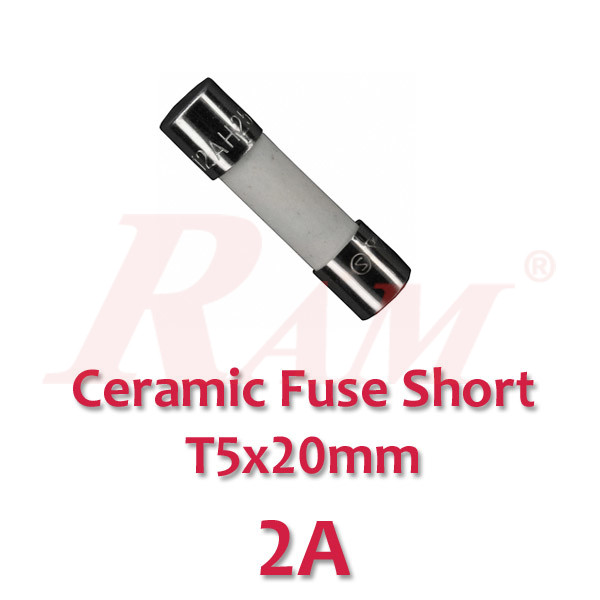 Ceramic Fuse Short 2A-250V (Size T5x20mm)