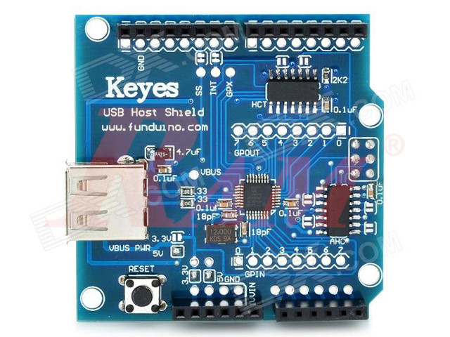 Arduino Shield - USB Host Shield - Support Google Android ADK اردوينو شيلد مدخل يو اس بي