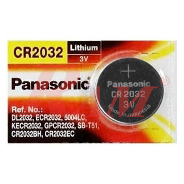 Battery 3V CR-2032 Lithium Battery Coin Type Panasonic