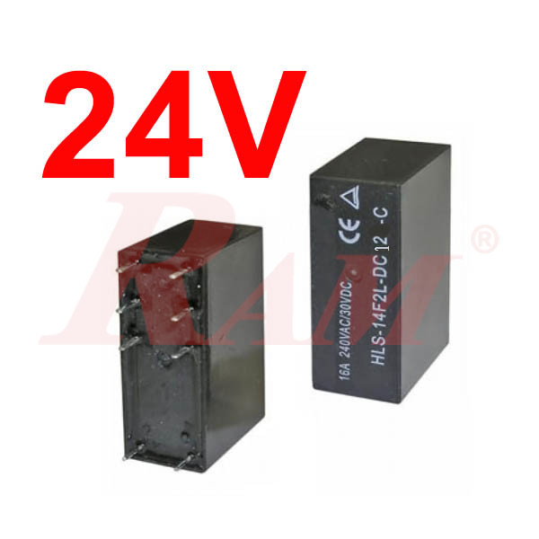 Re8-Relay 24V 8pin 16A (Single Contact)