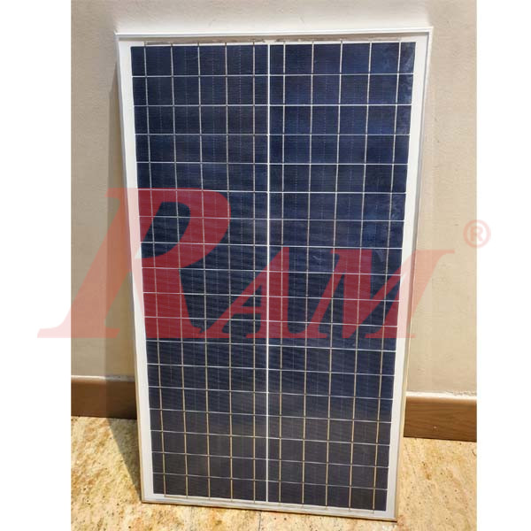 Solar Panel 30W Polycrystalline 600x350x17 mm With Cables & Connector خلية شمسية بولي كريستال قدرة 30 واط مقاس 600×350×17 بالوصلات والكابل