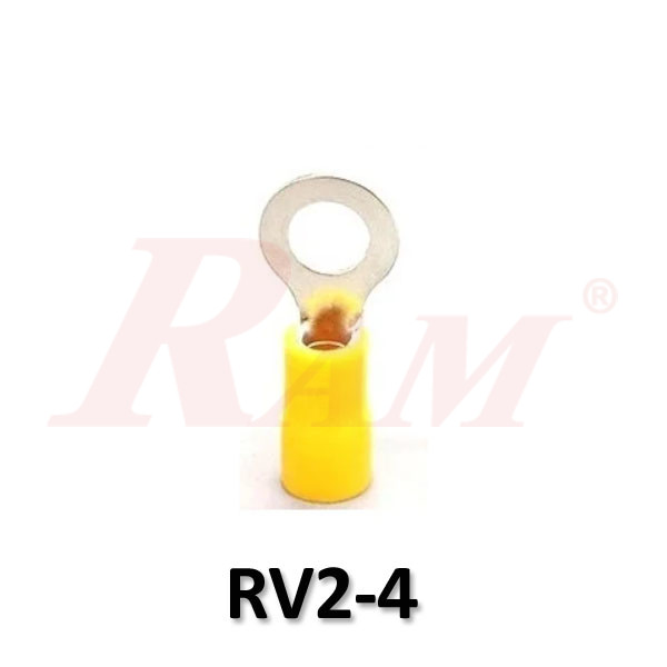 RV2-4 Insulated Ring Electrical Crimp Terminal Connector