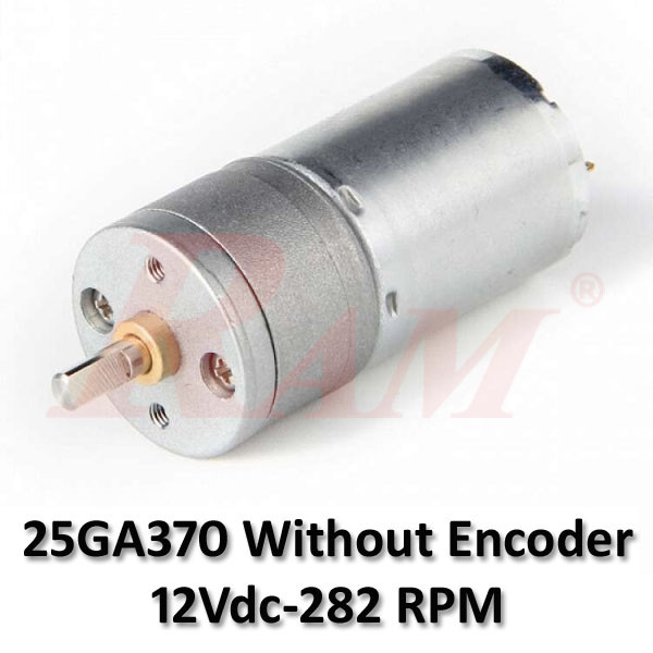 Without Encoder 25GA370 DC Geared Motor 12Vdc 282 rpm
