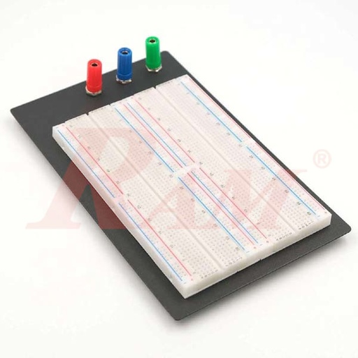 [BB2T3D1.BB] BB-2T3D Breadboard 1660 Tie Point - Metal Base بريد بورد مع قاعدة معدنية 2 قطاع
