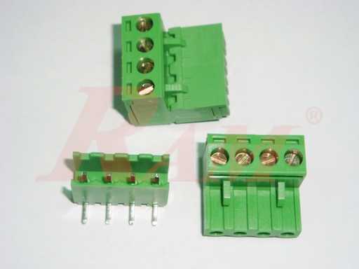 [RC4.4PIN.CONNECTED] RC4 - 4 Pin Pluggable Terminal Block Pitch 5.08mm