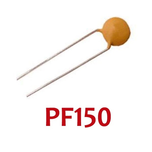 [C.PF.150PF] مكثف PF150 سيراميك 150 بيكو فاراد 25 فولت (150pF 25V)