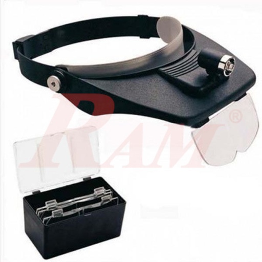 [MAGNIFIER.HEAD] Portable Light Head Magnifying Glass - With LED عدسة مكبرة راس خفيفة محمولة - مع اضائة