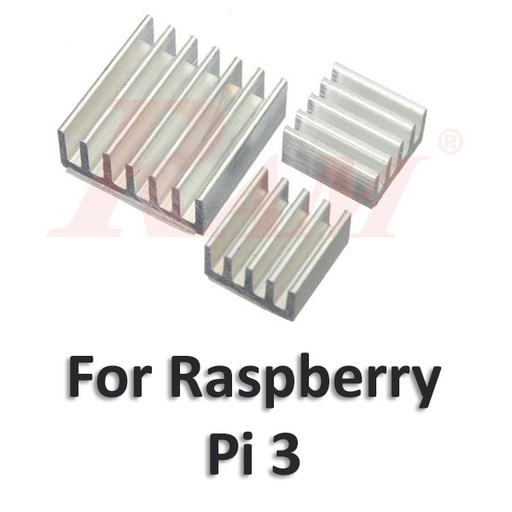 [HS.P3.WHITE] Heatsink Cooling Set for Raspberry Pi 3B Board طقم مبرد حراري هيت سينك للتبريد لبورد Raspberry Pi 3B