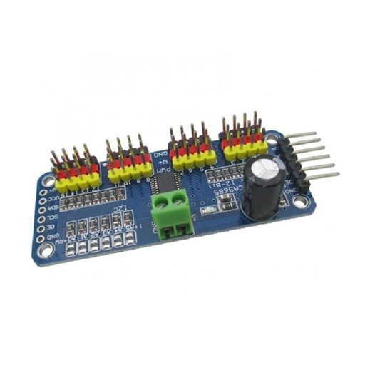 [KIT.PWM.PCA9685] PCA9685 16-Channel 12-bit PWM Servo Motor Driver I2C Module for Arduino