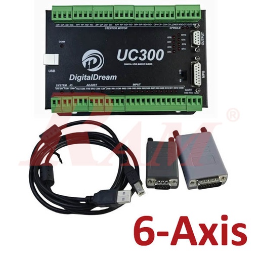 [KIT.UC300.6.AXIS] UC300 MACH3 USB 6-Axis CNC Controller