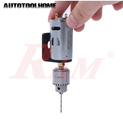 [DRILL.DIY.JT0] DIY JT0 Mini Electric Drill Advanced Set + 12Vdc Motor + Motor Holder