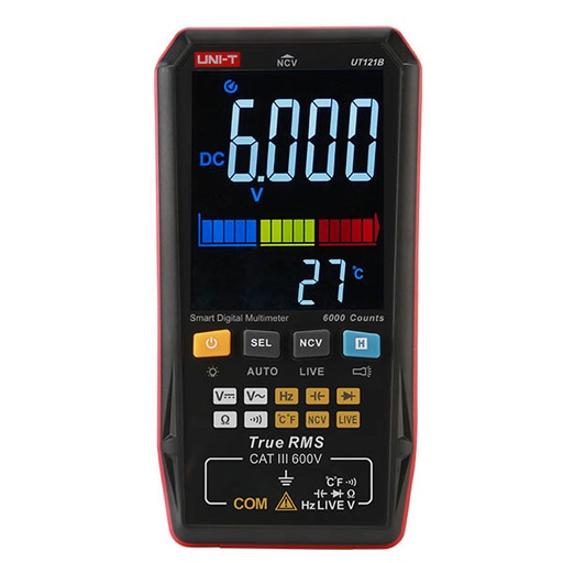 [AVO.UT121B.UNIT] UT121B Smart Digital Multimeter افوميتر اوتوماتيك قياس كهرباء مقومات مكثفات متعدد رقمي