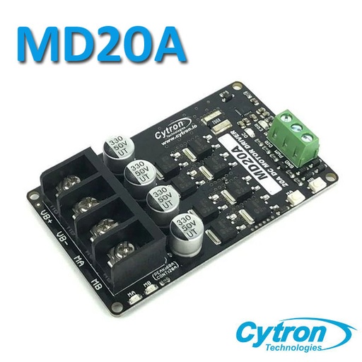 [MD20A.CYTRON] MD20A Cytron 20Amp 6V-30V DC Motor Driver (1 Channel)