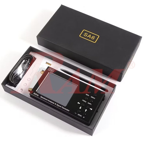[AVO.SA6.SPECTRUM] SA6 Portable RF Spectrum Analyzer 6GHz جهاز محلل طيف ترددات (سبكترام اناليزر) RF محمول 6 جيجاهرتز