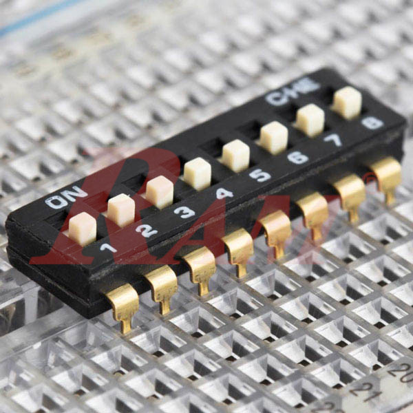 DIP Switch 8 Way Long Leg HIGH QUALITY - DI08H