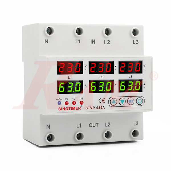 STVP935 3-Phase 63A V/A ac Protector