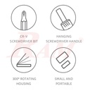 JM-8189B - 32 in 1 Precision Screwdriver Set With Tweezers