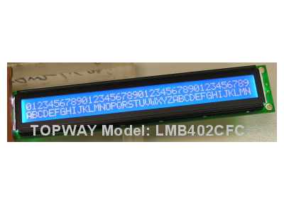 LMB402CFC Character LCD 2x40 TOPWAY