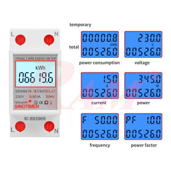 DDS6619-008 Energy Meter 80A/230V