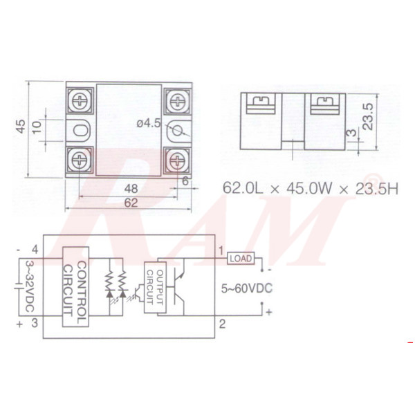RE49 Solid State Relay SSR-25DD