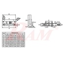 IDC10 Polarized Male Headers with Latch Straight (FRC-10)