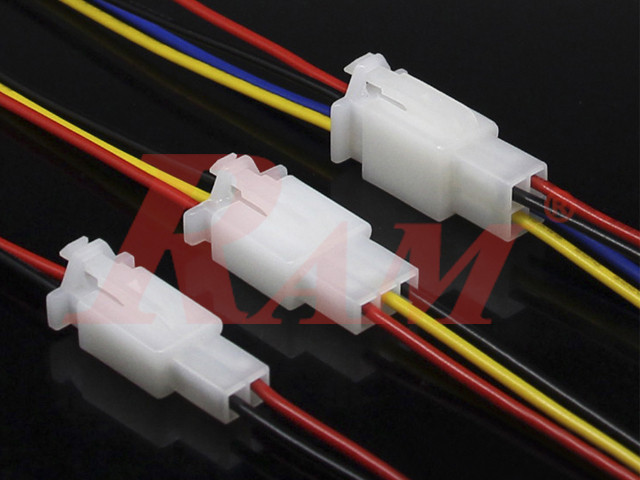 MF 3pin - 2.8mm Electrical Plug Connector Male & Female Nylon