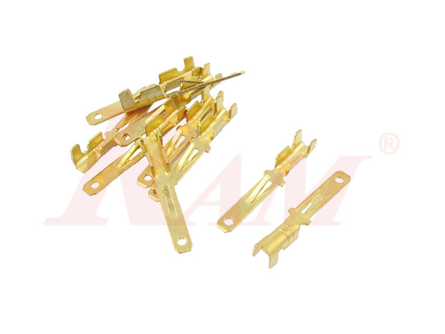 MF 2.8mm Male Terminals Wiring Connectors - Gold