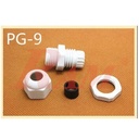 PG9 White Plastic Cable Gland (4~8mm) Connector Waterproof