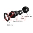 PG7 White Plastic Cable Gland (3~6.5mm) Connector Waterproof