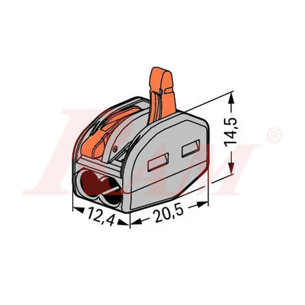 WAGO 2 Pin - PCT-212 Universal Compact Wire Wiring Connector