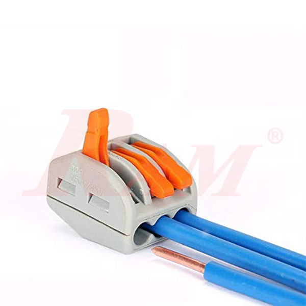 WAGO 3 Pin - PCT-213 Universal Compact Wire Wiring Connector