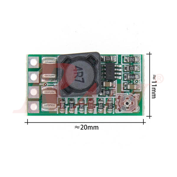 DC-DC Step Down Converter Variable 3A Mini (4.5V~24Vdc to 1.8V 2.5V 3.3V 5V 9V 12Vdc) SKU#DC109