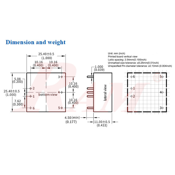 DC-DC Power Module 5W Input Voltage (9~18Vdc) Output voltage 12Vdc/420mA (HLK-5D1212)