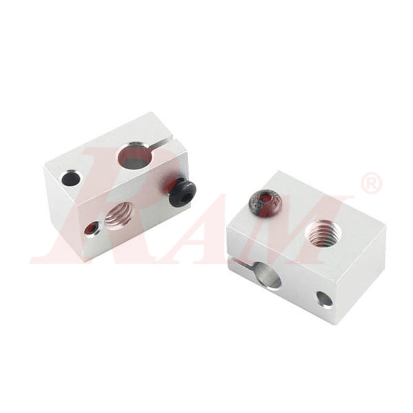 3D Printer New V6 Heating Block Compatible with PT100 Sensor (SKU#3D1025)