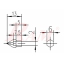 3D Printer Nozzle Copper 0.4mm Extruder Threaded 1.75mm 3.0mm MK7 MK8