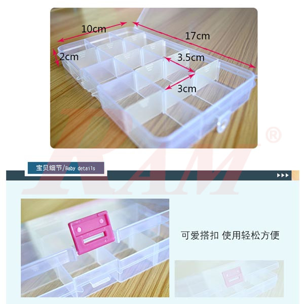 Plastic Fliptop Box A260 Size 170x100x20mm