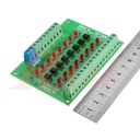 PLC Signal Level Converter 8 Channel 5V TO 24V Optocoupler Isolation Module NPN Output