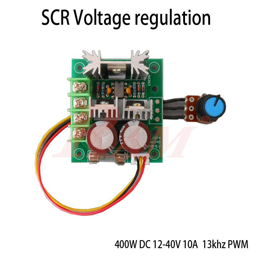 PWM 10A Motor Speed Control Switch Manual (12Vdc to 40Vdc)