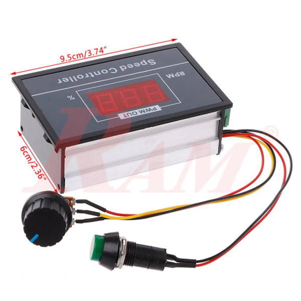 PWM 30A Motor Speed Control Switch Manual (6Vdc to 60Vdc)