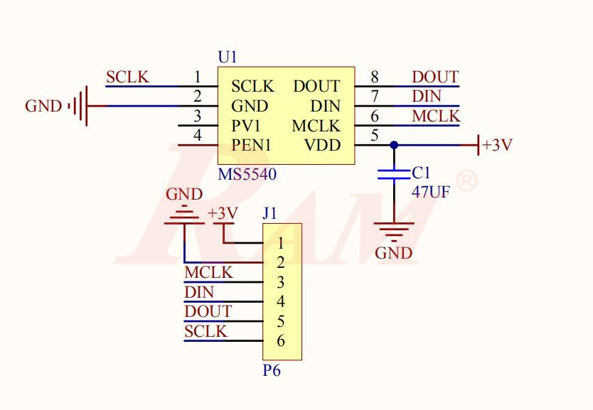 Waterproof Depth Sensor Module MS5540C