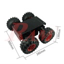 Wild Thumper 4WD + Gripper Arm (4 Geared DC Motors With Suspension)