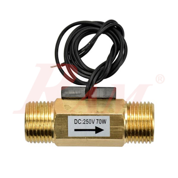 DN15 Water Flow Sensor 1~12 L/min Copper G1/2 - DC250V/70W