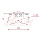 Shell 1x2 Cell Spacer Holder 18650 Lithium Battery Plastic Rack