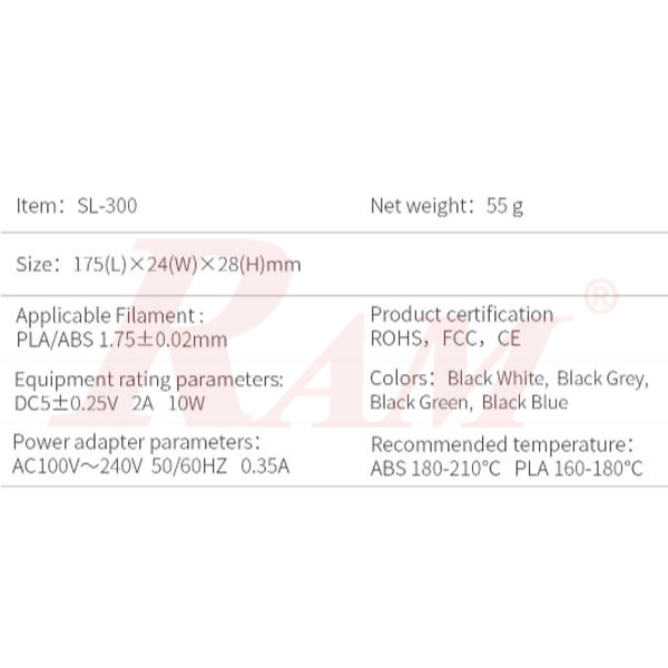 3D Printing Pen SL-300 - Intelligent 3D Pen III - with Smart LCD Display