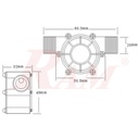 Water Turbine Generator 12Vdc - 10W Mini Hydro Generator