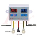 XH-W1088 220Vac Dual Digital Programmable Temperature Controller 10A