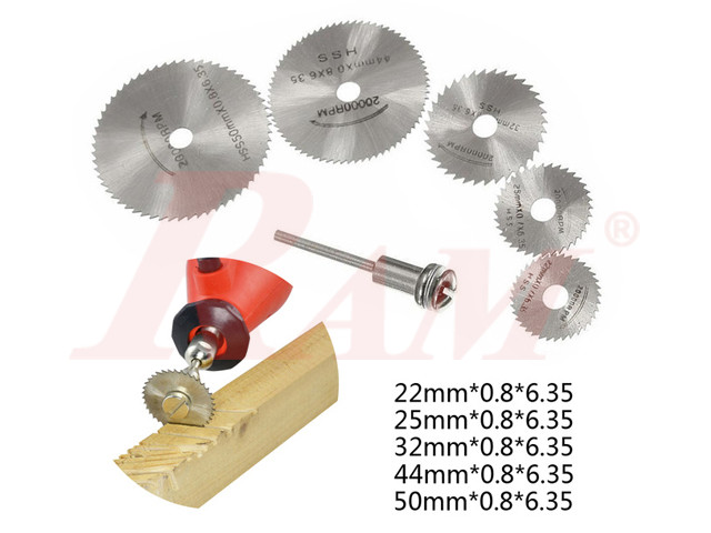 Cutting Saw Disk 6 pcs HSS for any Drill