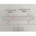 Plastic Wing PCB Bracket Spacer 48mm